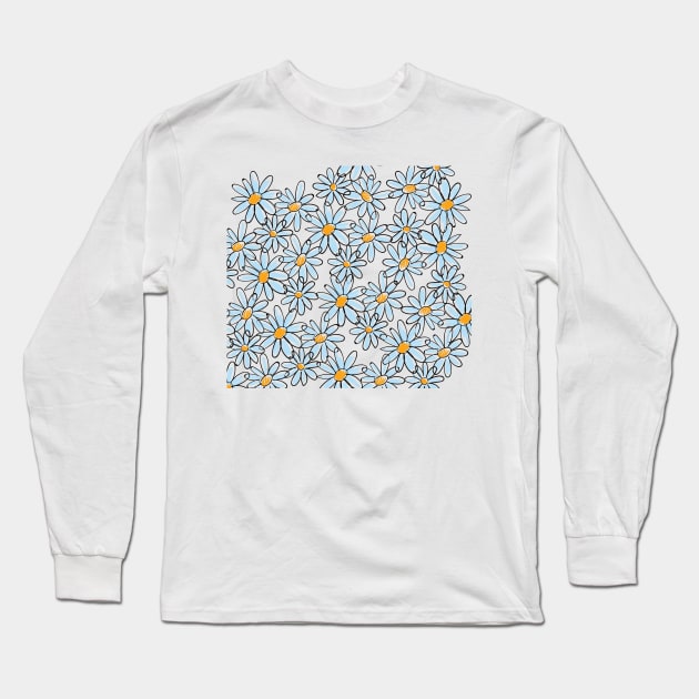 Jasmine flowers pattern Long Sleeve T-Shirt by afmr.2007@gmail.com